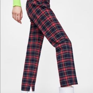 ZARA Plaid Pants